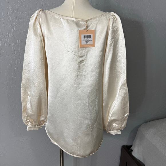 NWT Bubish Luxe Penelope Blouse, Ivory 2 - Picture 2 of 5